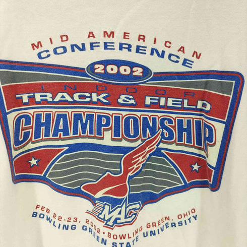 ギルダン GILDAN 00S ULTRA COTTON TRACK&FIELD CHAMPIONSHIP プリント L/S Tシャツ 2002年製 メンズ import:XL