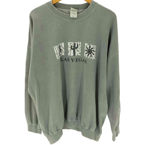 ギルダン GILDAN HEAVY WEIGHT BLEND 2枚タグ LAS VEGAS ラスベガス 模様 プリント 裏起毛 スウェット メンズ import:XXL