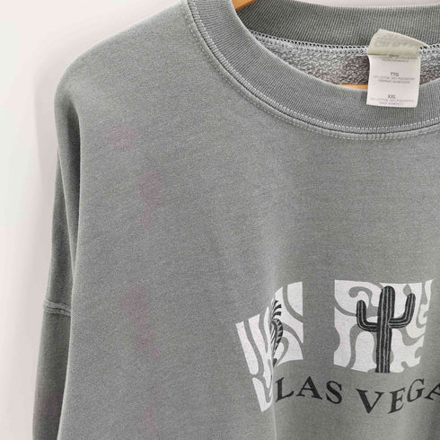 ギルダン GILDAN HEAVY WEIGHT BLEND 2枚タグ LAS VEGAS ラスベガス 模様 プリント 裏起毛 スウェット メンズ import:XXL