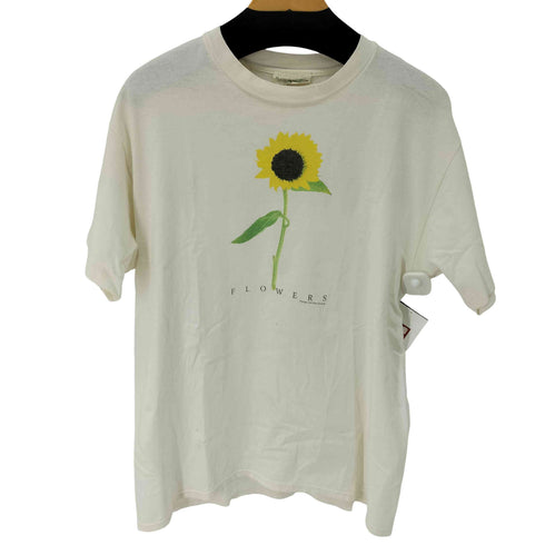 USA製 1997コピーライト plant the earth フラワープリント クルーネックTシャツ メンズ import:L
