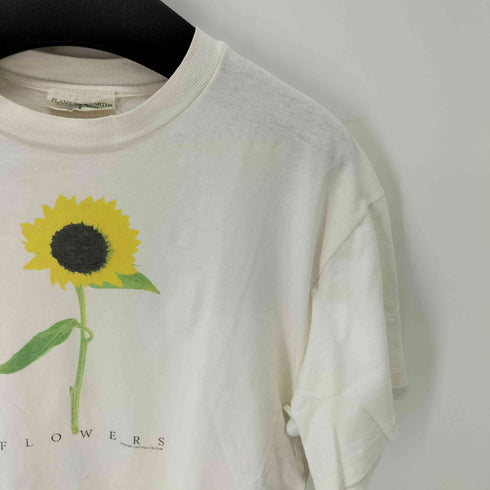 USA製 1997コピーライト plant the earth フラワープリント クルーネックTシャツ メンズ import:L