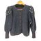 イヴサンローラン Yves Saint Laurent tricots デザインラメニットカーディガン レディース import:M