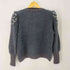 イヴサンローラン Yves Saint Laurent tricots デザインラメニットカーディガン レディース import:M