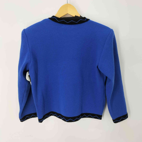 イヴサンローラン Yves Saint Laurent tricots スパンコール刺繍デザインニットカーディガン レディース import:M