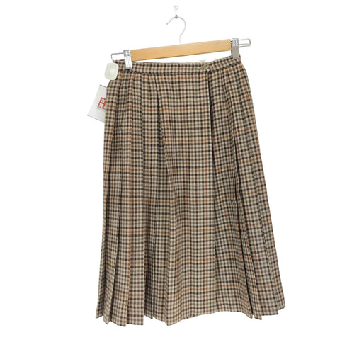 バーバリーズ BURBERRYS プリーツ チェック柄 ラップスカート レディース JPN:M