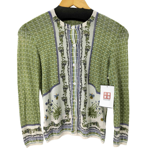 トリーバーチ TORY BURCH レーヨン混 総柄カーディガン レディース JPN:XS