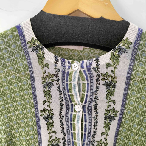 トリーバーチ TORY BURCH レーヨン混 総柄カーディガン レディース JPN:XS