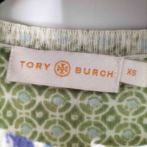 トリーバーチ TORY BURCH レーヨン混 総柄カーディガン レディース JPN:XS