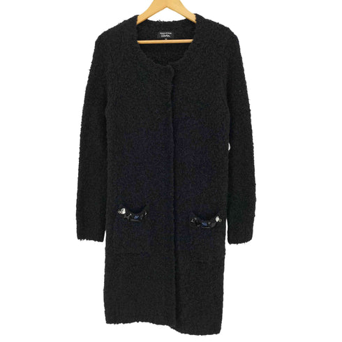ソニアリキエル SONIA RYKIEL アルパカ混 ビジュー装飾 ロングカーディガン レディース 38