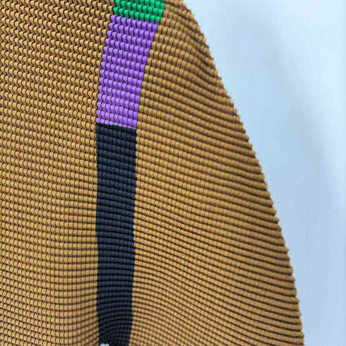 イッセイミヤケミー ISSEY MIYAKE me ボックスプリーツ プリント ボトルネック カットソー レディース ONE SIZE