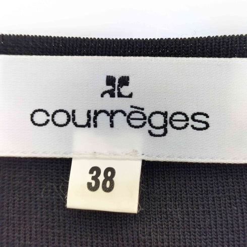 クレージュ courreges ビジュー パール装飾 半袖ニットソー サマーニット レディース 38
