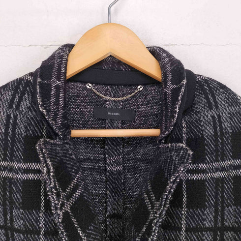 ディーゼル DIESEL 00S ウールチェックダブルコート レディース XS