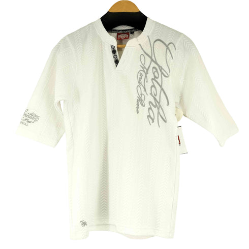 GOTCH ヘンリーネック 七分袖 カットソー メンズ import:S