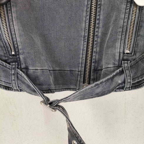 ディーゼル DIESEL MADE IN ITALY コットンダブルライダースジャケット メンズ XS