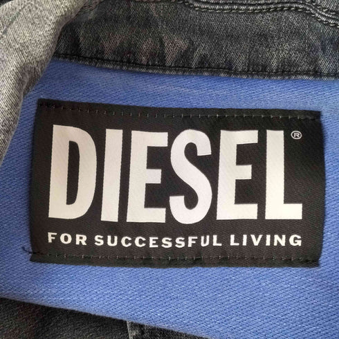 ディーゼル DIESEL MADE IN ITALY コットンダブルライダースジャケット メンズ XS