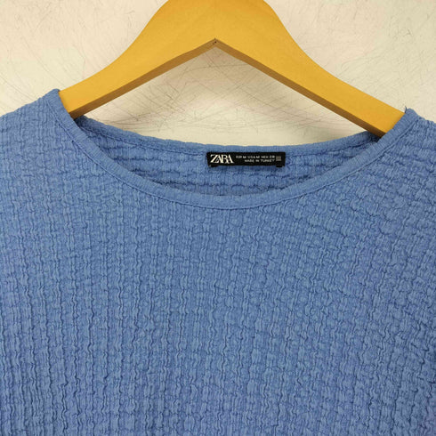 ザラ ZARA ロングスリーブテクスチャートップス レディース import:M