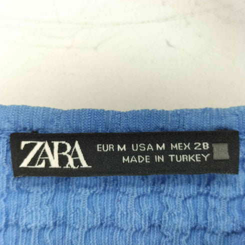 ザラ ZARA ロングスリーブテクスチャートップス レディース import:M