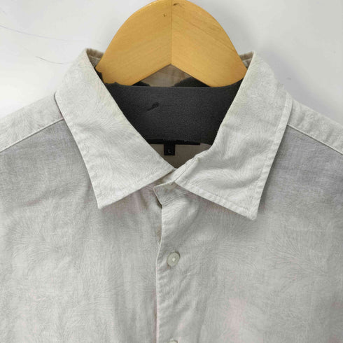 マッキントッシュ Mackintosh リネン混 総柄半袖コットンシャツ メンズ JPN:L