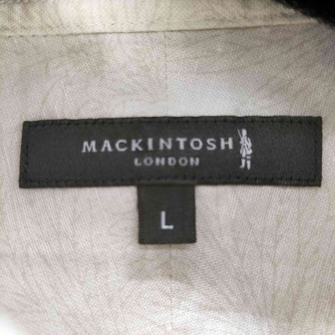 マッキントッシュ Mackintosh リネン混 総柄半袖コットンシャツ メンズ JPN:L