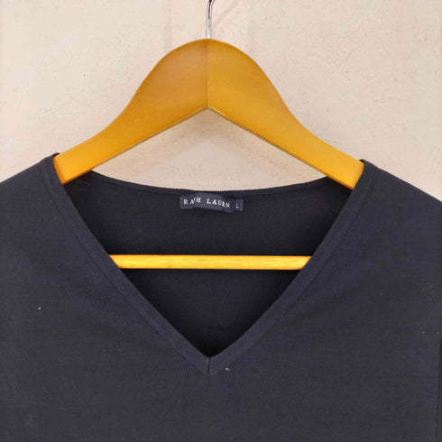 ラルフローレン RALPH LAUREN コットン Vネック ニット レディース import:L