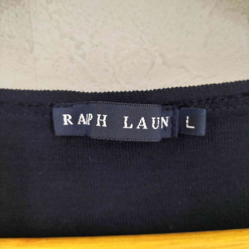 ラルフローレン RALPH LAUREN コットン Vネック ニット レディース import:L