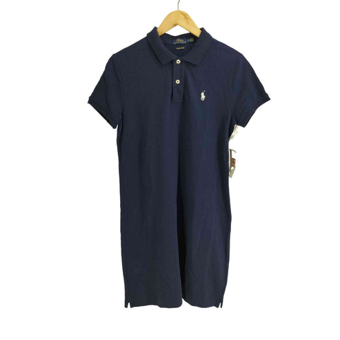 ポロラルフローレン POLO RALPH LAUREN THE MESH MINI ポニー刺繍 鹿の子 ポロシャツ ワンピース レディース import:M