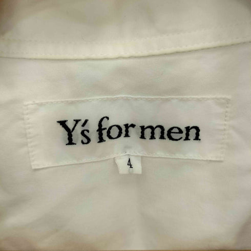 ワイズフォーメン Ys for men 00s 白タグ コットン オープンカラー 半袖シャツ メンズ 4