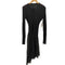 ジャンポールゴルチエフェム Jean Paul GAULTIER FEMME シースルー切り替え アシンメトリー ニットワンピース archive レディース 40