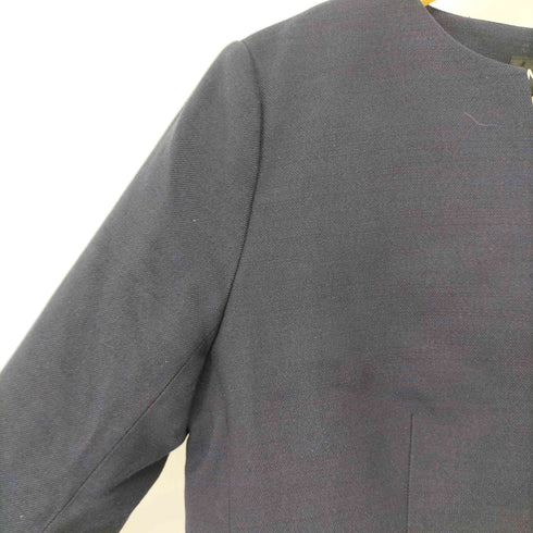 インディヴィ INDIVI ストレッチツィードノーカラージャケット レディース JPN:40