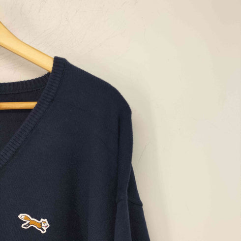 ザフォックスコレクション THE FOX COLLECTION 別注 ロゴワッペン刺繍 Vネックニットプルオーバー レディース FREE