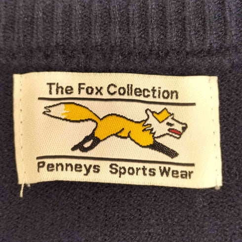 ザフォックスコレクション THE FOX COLLECTION 別注 ロゴワッペン刺繍 Vネックニットプルオーバー レディース FREE