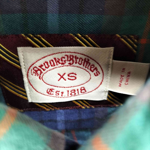 ブルックスブラザーズ BROOKS BROTHERS est.1818 チェック BDシャツ メンズ import:XS