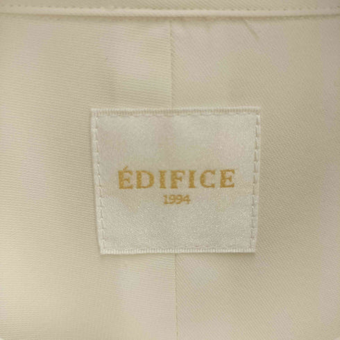 エディフィス EDIFICE ウォッシャブル ツイル バンドカラー シャツ メンズ JPN:S