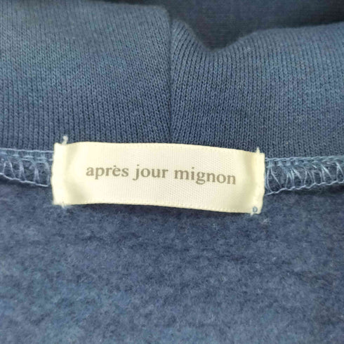 アプレジュールミニョン Apres jour mignon 裏起毛フーディー レディース LL