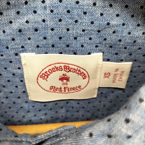 ブルックスブラザーズレッドフリース BROOKS BROTHERS REDFLEECE ドット BDシャツ メンズ import:XS