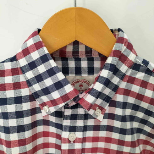 ブルックスブラザーズレッドフリース BROOKS BROTHERS REDFLEECE ギンガムチェック BDシャツ メンズ import:XS