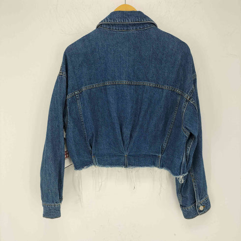 ザラ ZARA ショート丈デニムジャケット レディース import:M