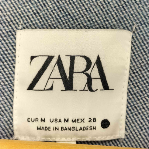 ザラ ZARA ショート丈デニムジャケット レディース import:M