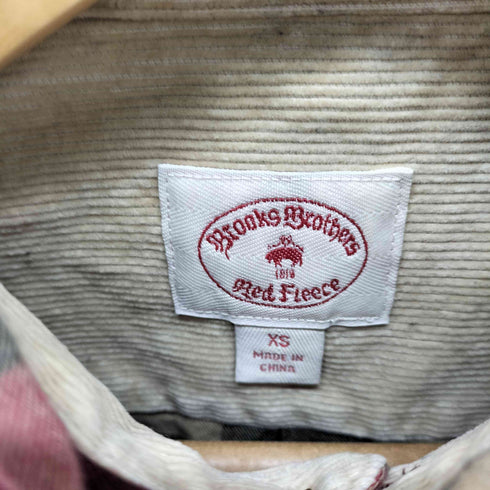 ブルックスブラザーズレッドフリース BROOKS BROTHERS REDFLEECE 猫目ボタン チェック BDシャツ メンズ import:XS