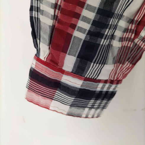 ブルックスブラザーズレッドフリース BROOKS BROTHERS REDFLEECE シアサッカー チェック BDシャツ メンズ import:XS