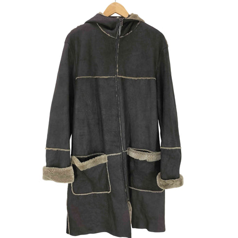 レコパン LES COPAINS JEANS 裏ボア フーデッドムートンコート メンズ