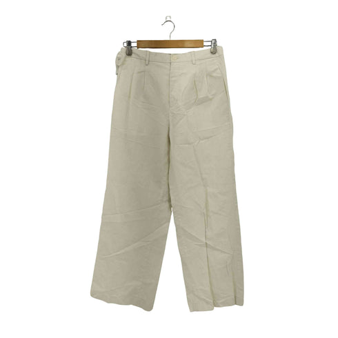 ユニクロ UNIQLO リネンブレンドタックワイドパンツ レディース JPN:L