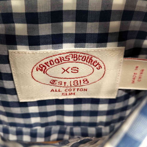 ブルックスブラザーズ BROOKS BROTHERS est.1818 ギンガムチェック BDシャツ SLIM メンズ import:XS