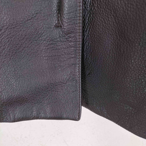 エディーバウアー Eddie Bauer 00S 比翼レザーコート レディース S