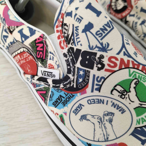 バンズ VANS MASH UP STICKERS SLIP-ON スリッポン メンズ JPN:27