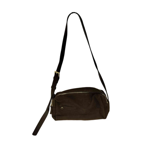 ローリーズファーム LOWRYS FARM 25AW ダブルジップ ショルダー BAG スウェード レザー 切替 レディース
