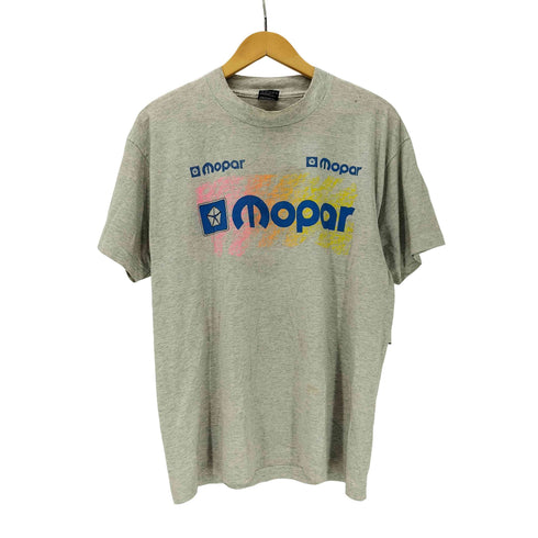 FRUIT OF THE LOOM ボディ BEST 黒タグ USA製 mopar 企業 プリント 霜降り Tシャツ 袖シングルステッチ メンズ import:L