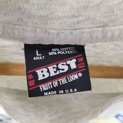 FRUIT OF THE LOOM ボディ BEST 黒タグ USA製 mopar 企業 プリント 霜降り Tシャツ 袖シングルステッチ メンズ import:L