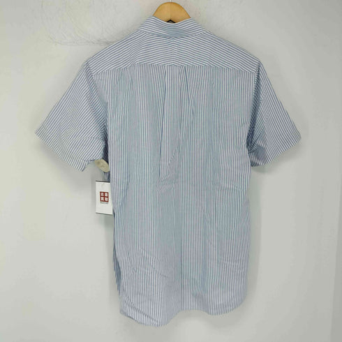 ビームスエフ BEAMS F ストライプボタンダウン半袖シャツ メンズ JPN:XL