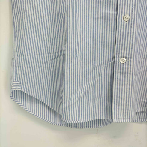 ビームスエフ BEAMS F ストライプボタンダウン半袖シャツ メンズ JPN:XL
